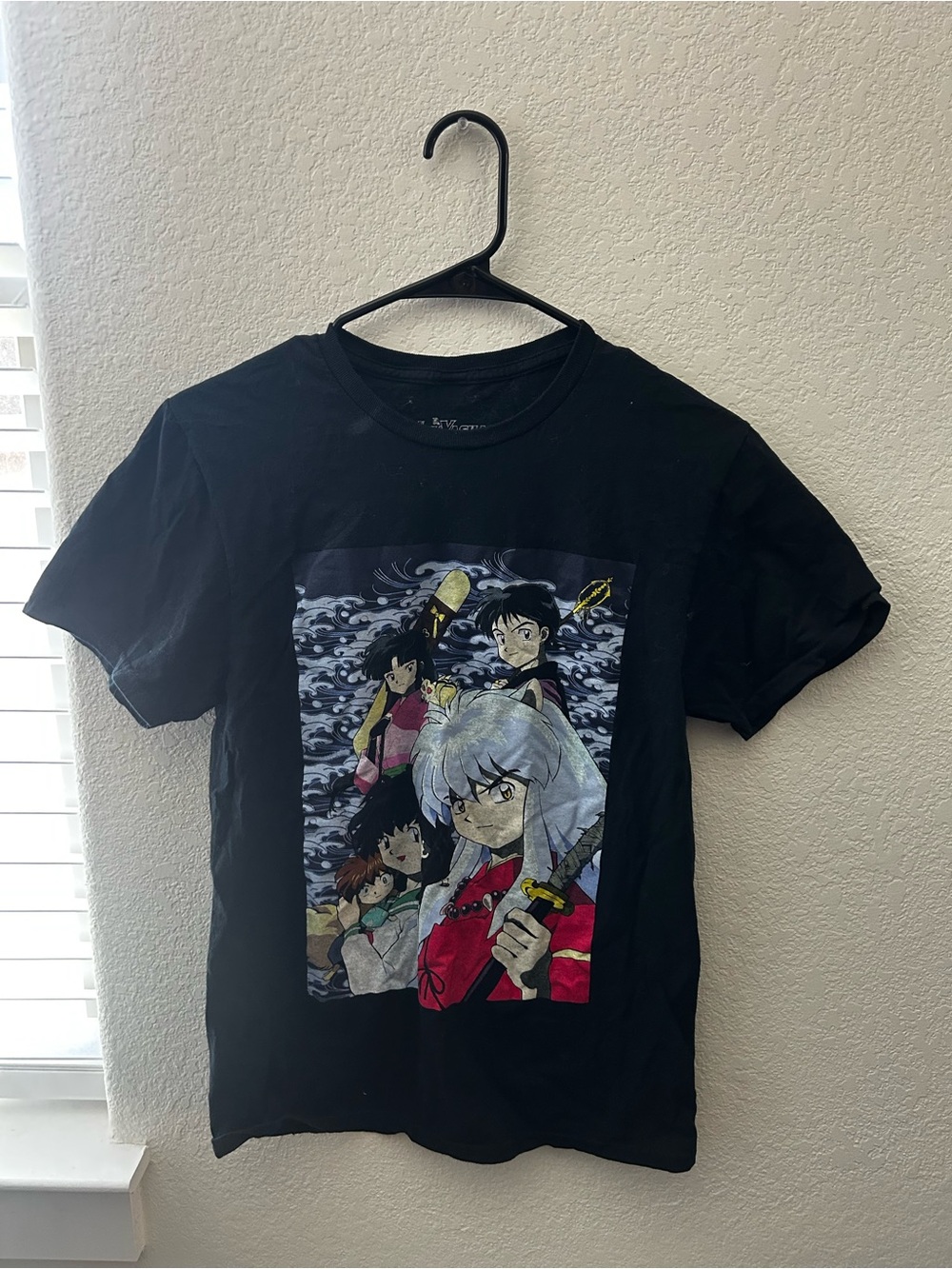 Black Anime Graphic Tee - Men